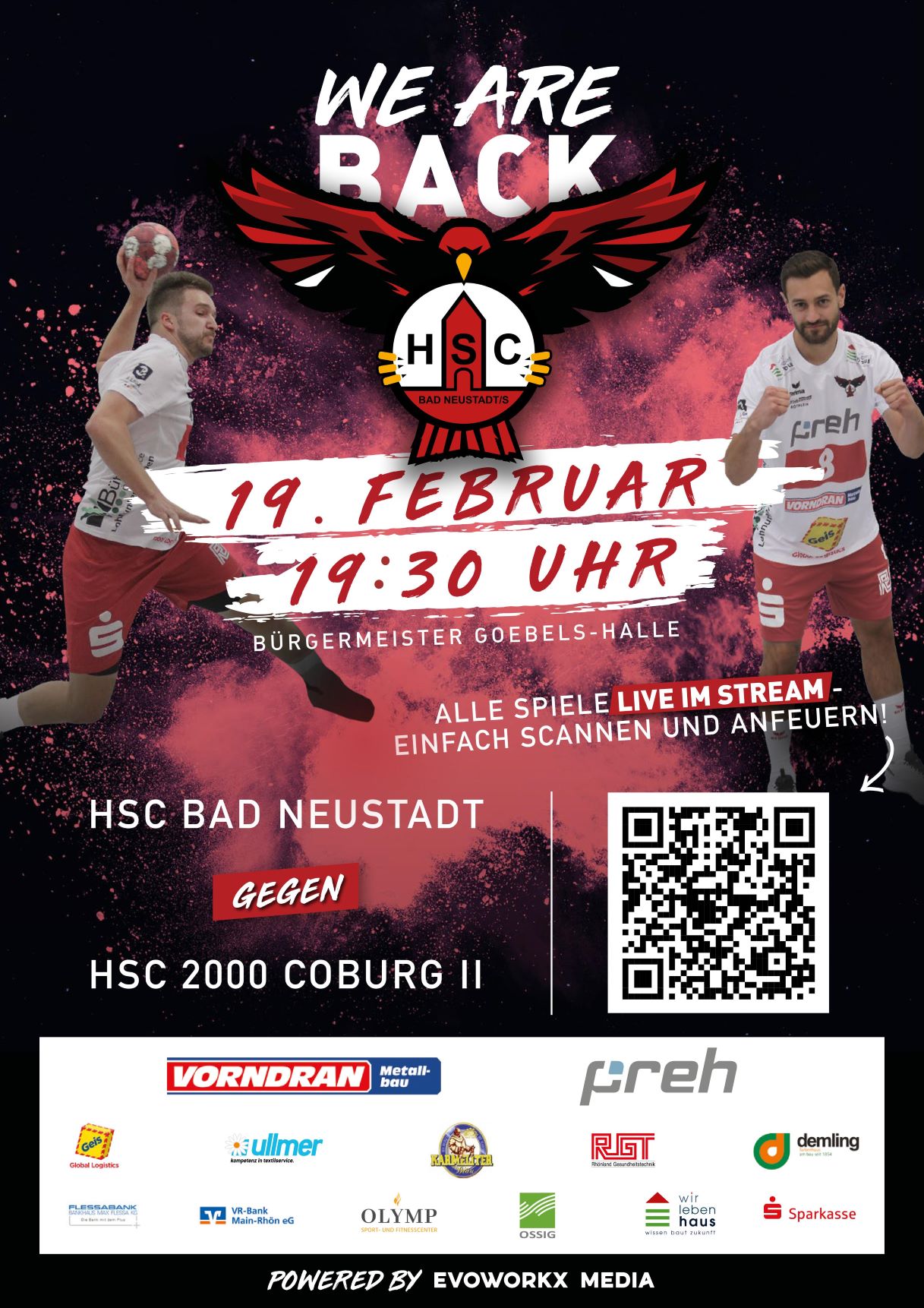 Heimspiel 19.02 HSC vs Coburg II