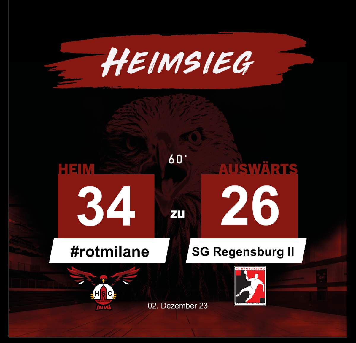 Rotmilane gewinnen gegen SG Regensburg II