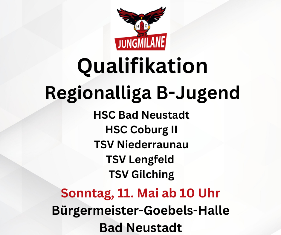 B-Jugend Qualifikationsturnier Samstag 11. Mai