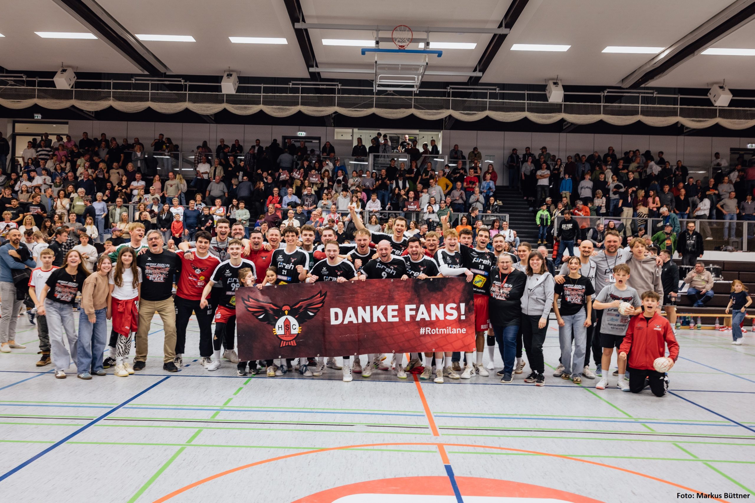 Rotmilane vs HSG Mainfranken 37:33 – Ehrungen – Meisterfeier