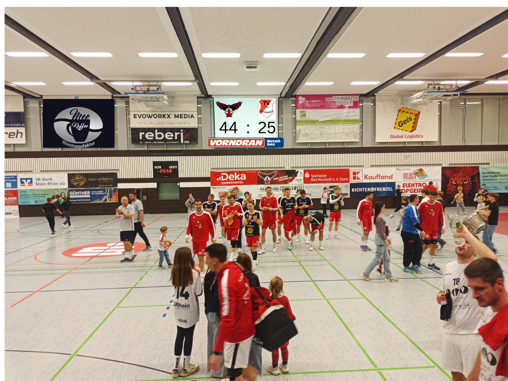 Heimspiel gegen TV Dettelbach deutlich gewonnen 44:25