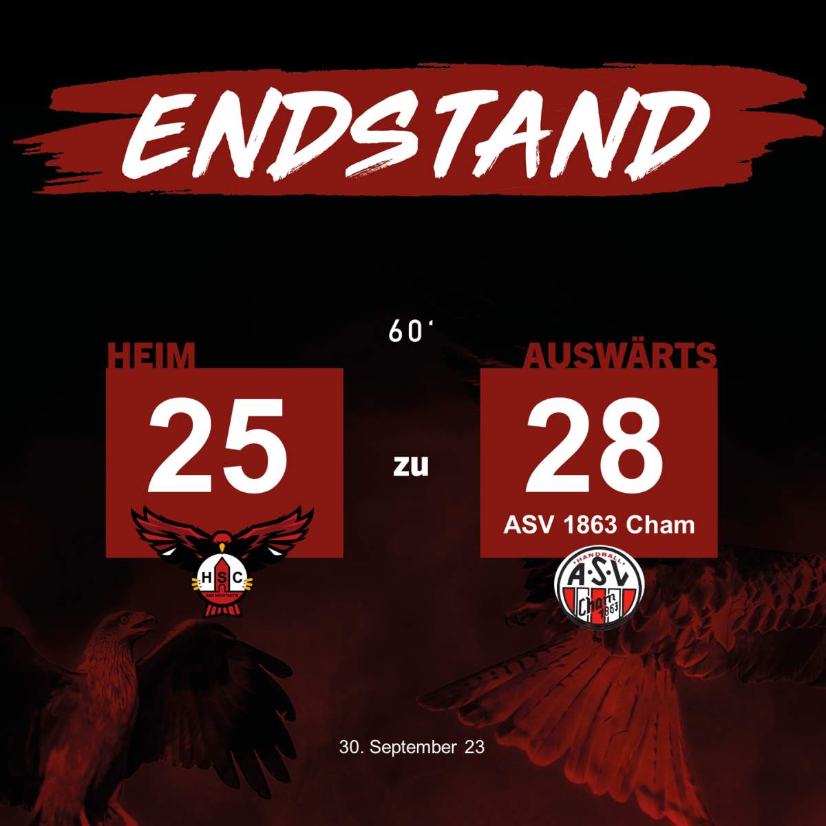 HSC vs ASV 1863 Cham