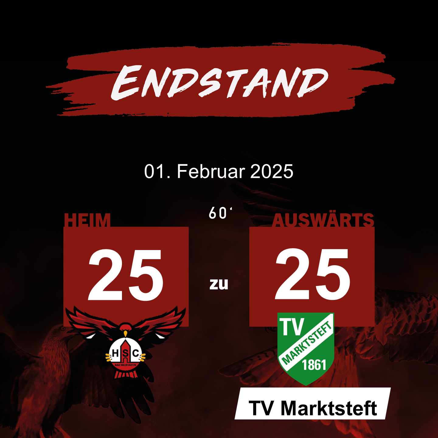 Punkteteilung mit Marktsteft