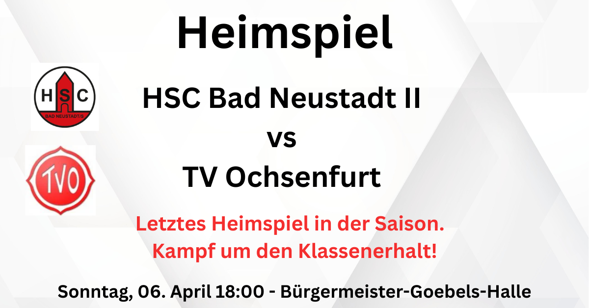 Heimspiel unserer 2. Mannschaft  am Sonntag