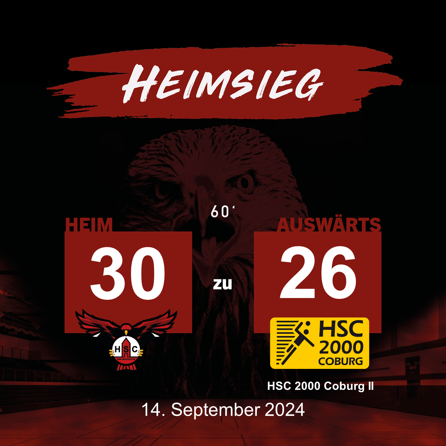 HSC vs HSC 2000 Coburg II  – Endstand