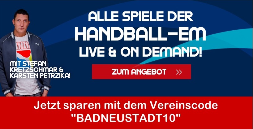 Handball EM – alle Spiele bei SportDeutschland.TV