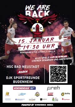 Heimspiel 15.01 gegen Sportfreunde Budenheim