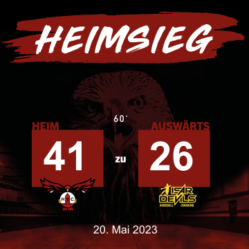 Heimsieg gegen Ismaning 41:26 zum Saisonabschluss