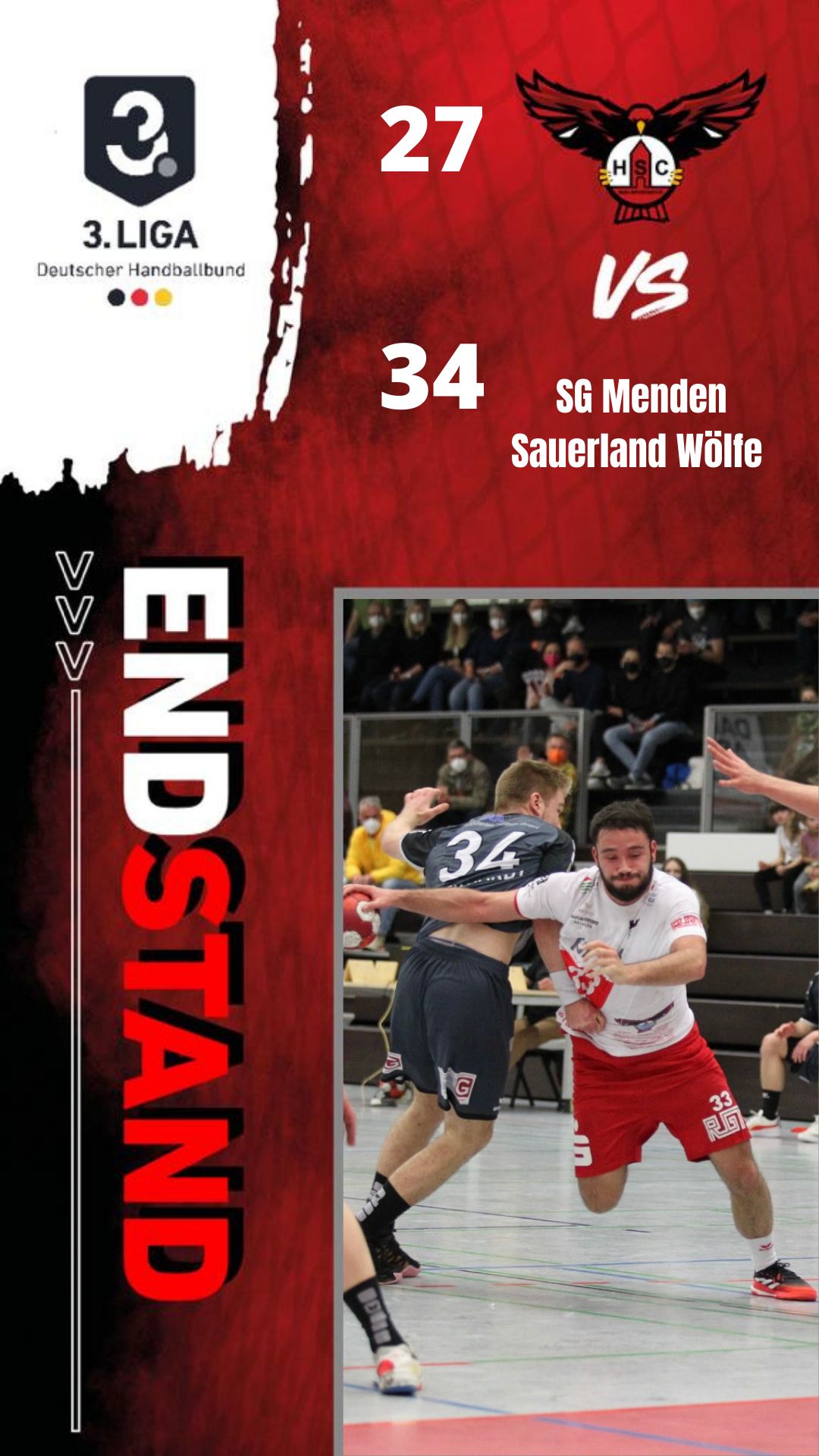 Niederlage gegen SG Menden Sauerland Wölfe