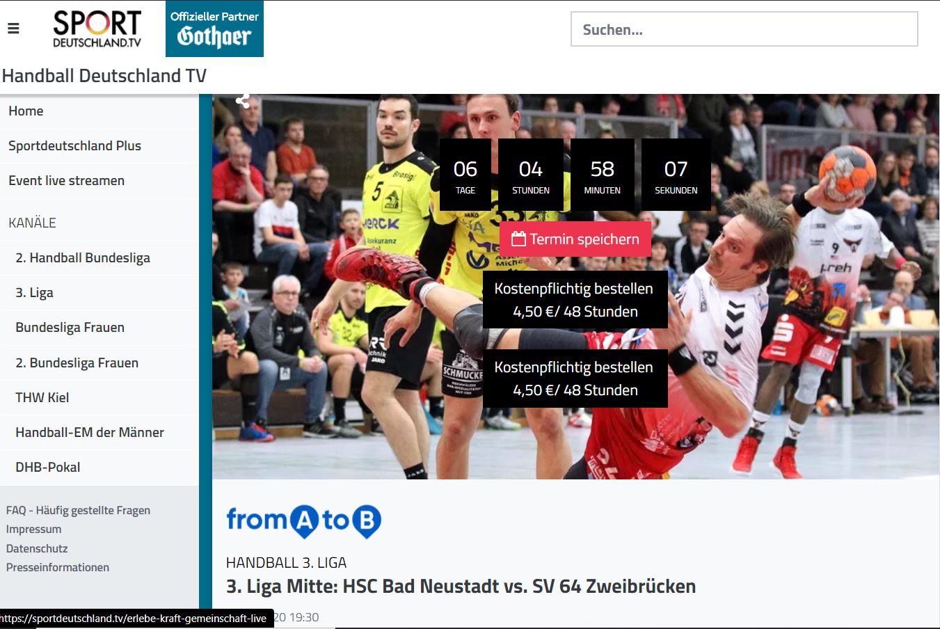 dhb de livestream