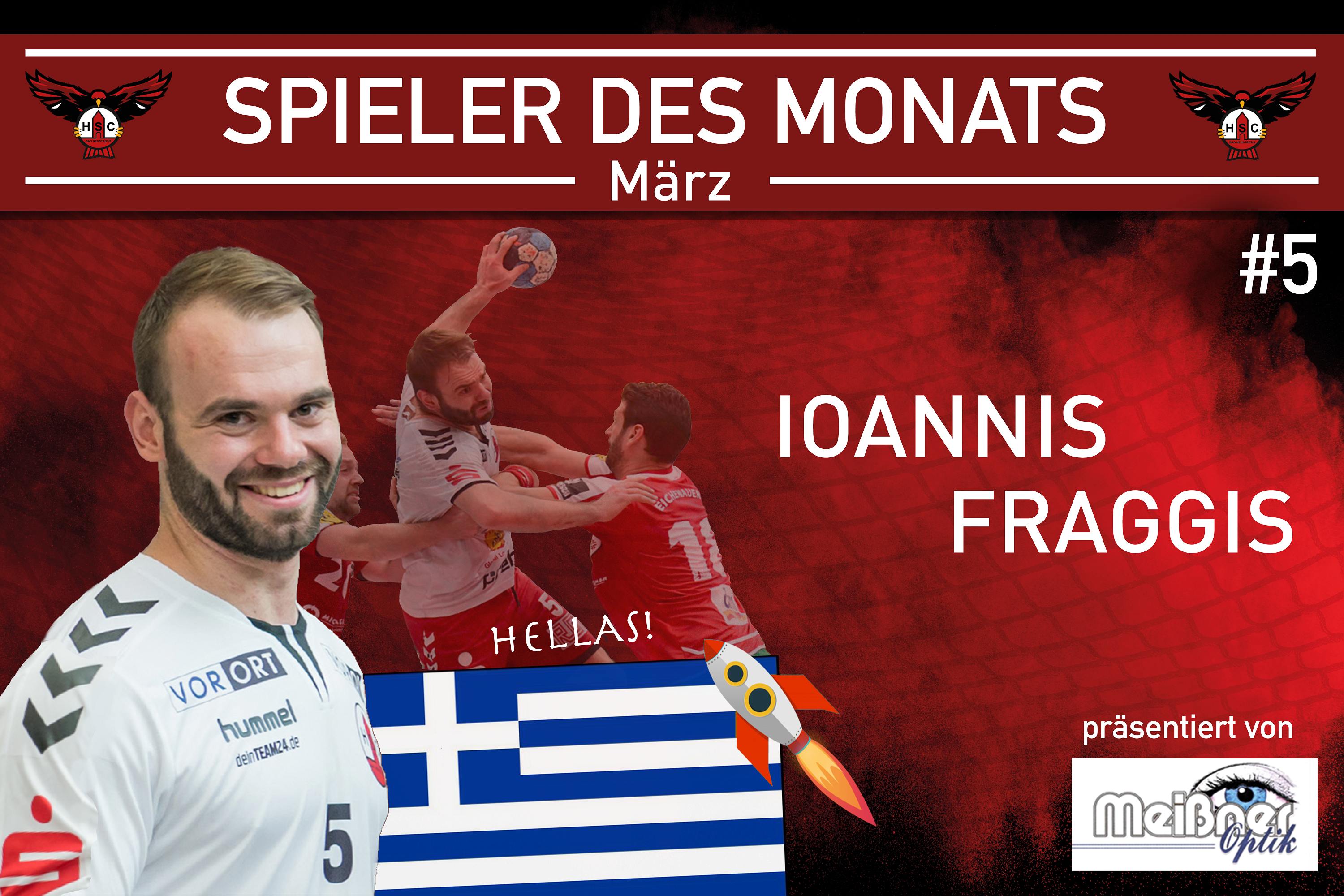 Ioannis Fraggis ist Spieler des Monats März