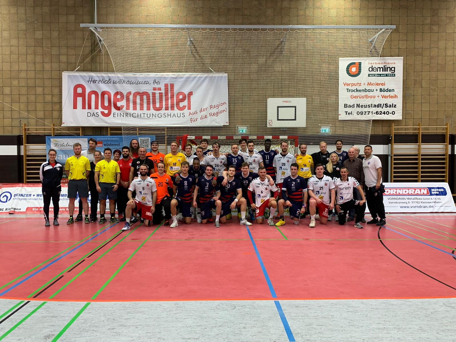 Sehr kurzweiliges Freundschaftsspiel gegen USA Team Handball